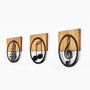 Wallity Just Music - 334 Accesorio Decorativo de Pared Negro y Nogal